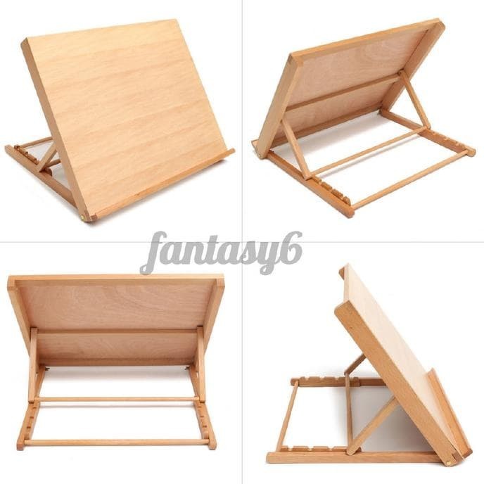 

Adjustable Wood Desk Easel Drafting Fold Drawing Board Table Art