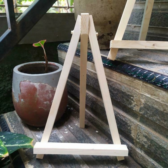 

Mini easel stand tripod kayu wooden easel holder mini 30cm