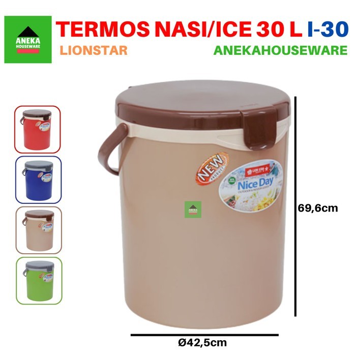 TERBARU Rice Ice Bucket Hanami Termos Nasi Es 30 Liter I 30 Lion Star