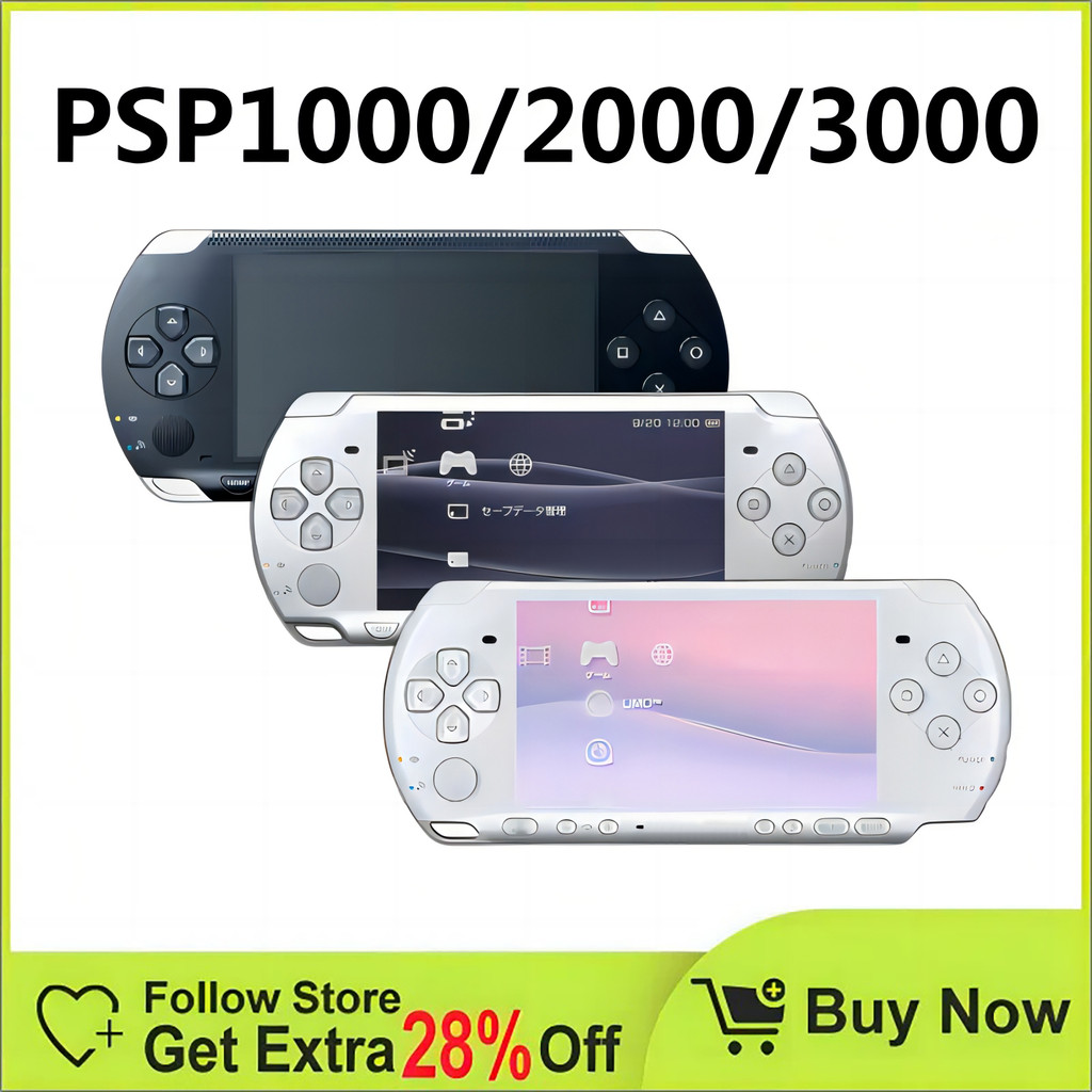 Original PSP1000/PSP2000/PSP3000 game conso 32GB 64GB