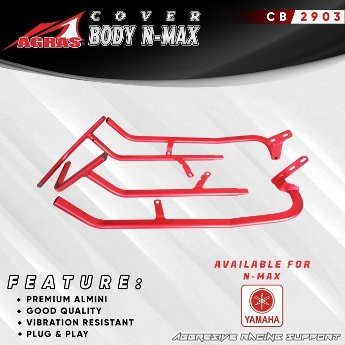 Kianoka Pelindung Body Nmax Crash Bar Rangka Almini