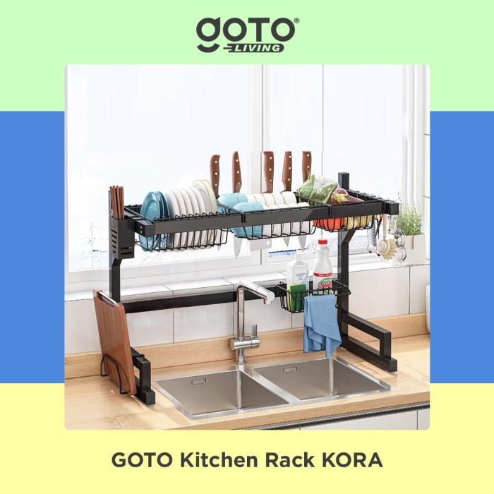 GOTO KORA RAK PIRING BUMBU DAPUR KITCHEN RACK PORTABLE MINIMALIS