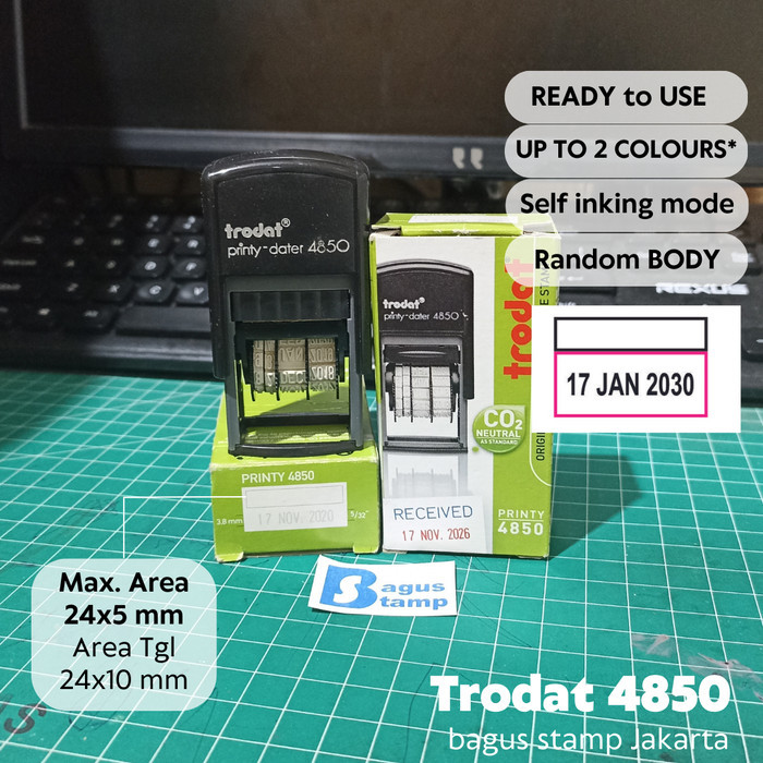 

Trodat 4850 Stempel Tanggal Otomatis Custom Text / Dater Otomatis