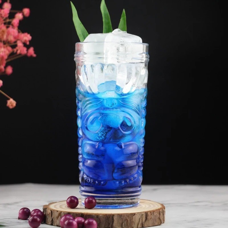 Gelas Cocktail Mocktail Juice Hawaiian Tiki 420ml MC42 Transparent