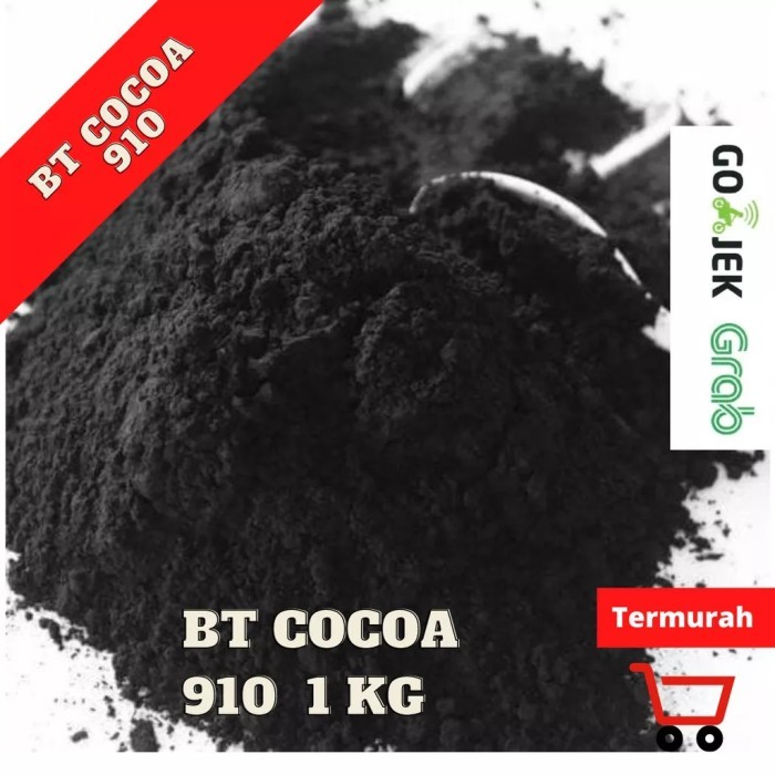 

FREE ONGKIR BT COCOA BLACK POWDER BT 910 1 kg bubuk coklat Hitam