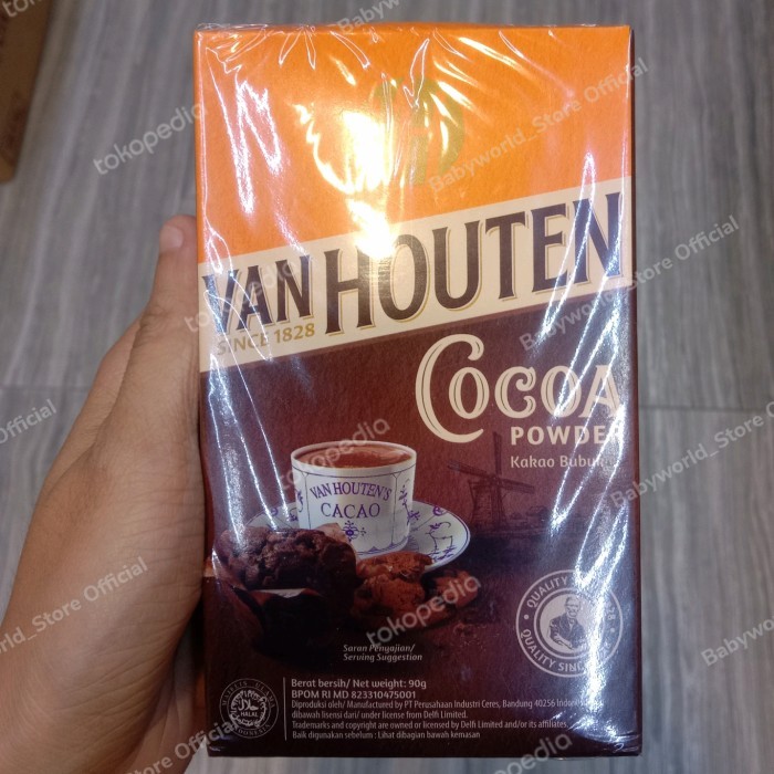 

TERLENGKAP Van Houten COCOA POWDER kakao bubuk coklat 90gr