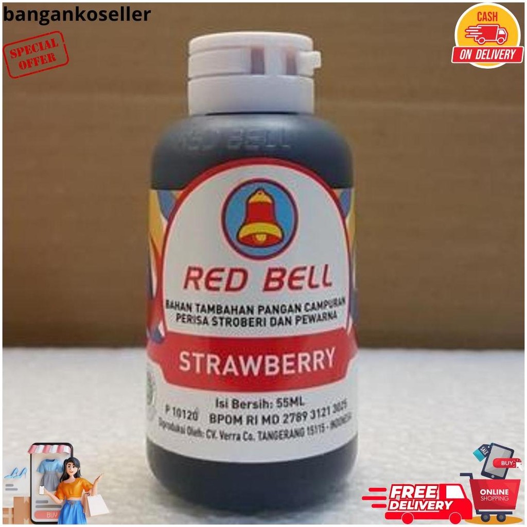 

Pewarna Dan Perisa Red Bell Rasa Strawberry 55Ml Terlaris