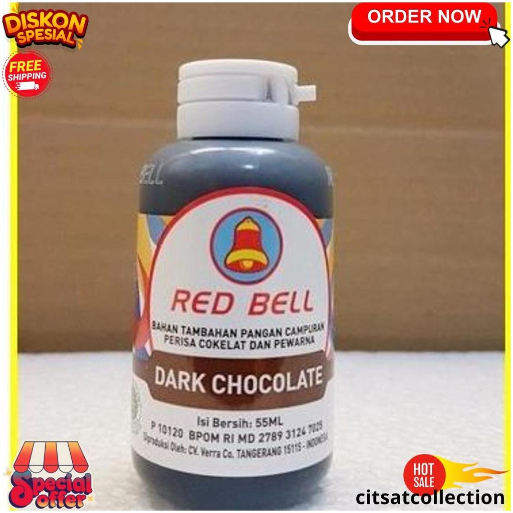 

Pewarna Dan Perisa Red Bell Rasa Dark Chocolate Coklat 55Ml Cod