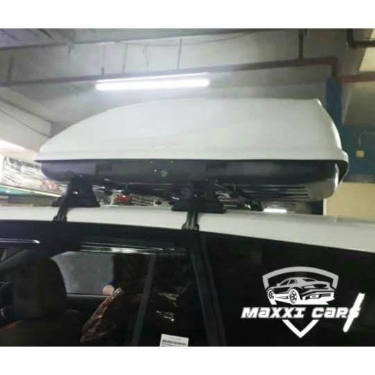 Paket Crossbar Cross Bar Jepit Body Platinum + Roof Box Daihatsu Sigra Mc