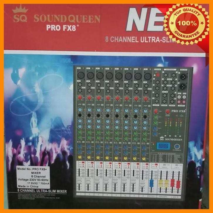 (MATRI) MIXER SOUNDQUEEN 8 CHANNEL PROFX8+