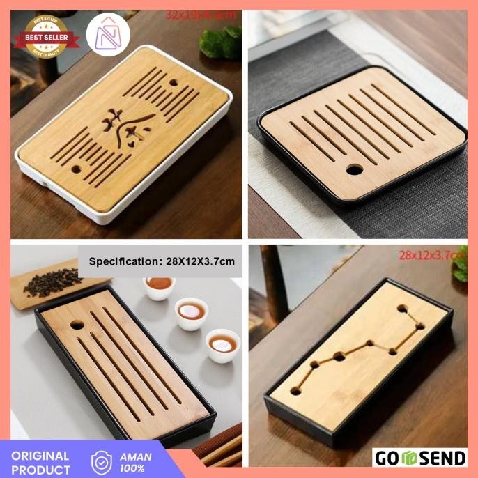 Nampang Tatakan Gelas Teko Teh China Bamboo Tea Tray