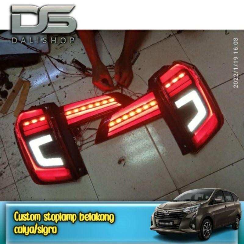 Stoplamp Custom | Lampu Belakang Calya / Sigra Lazy Eyes