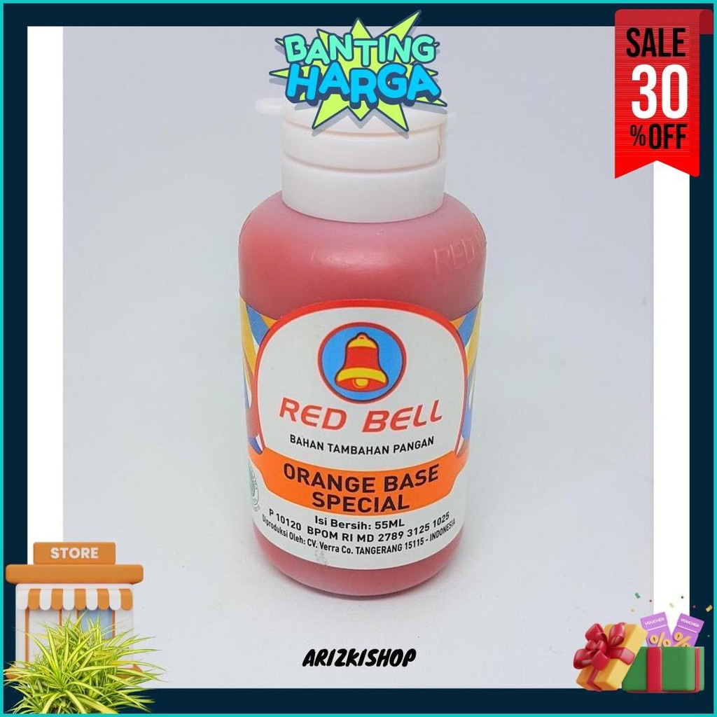 

Perasa Dan Pewarna Red Bell Rasa Orange Base Special 55Ml Termurah Banget