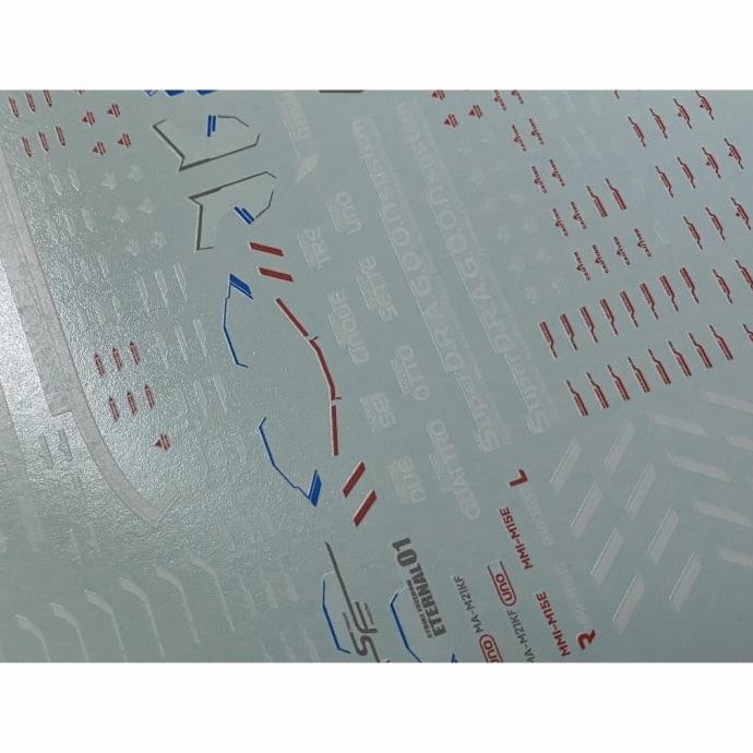 Original Hg Destiny Gundam/Strike Freedom Gundam Water Decal Flaming Snow Decal