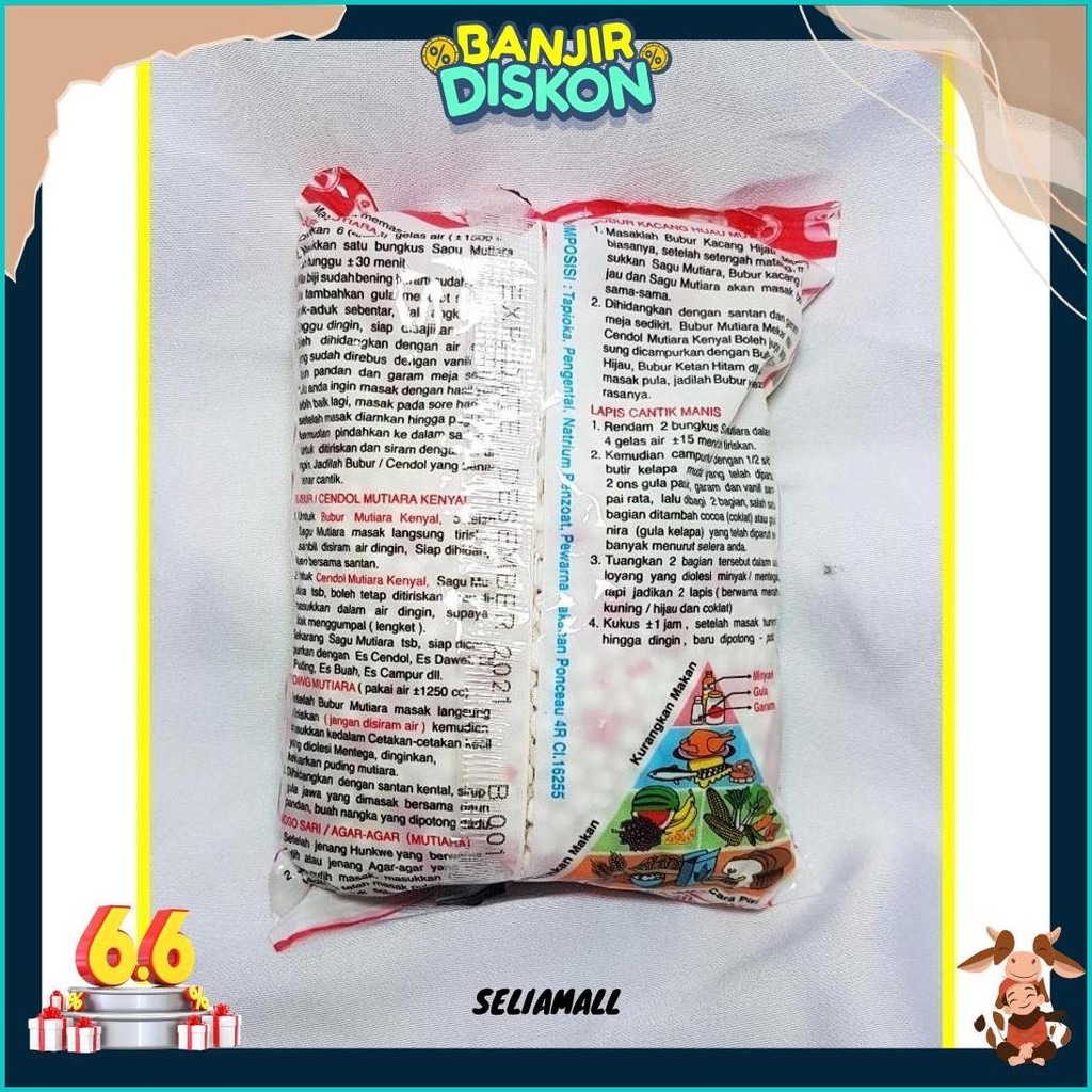 

Sagu Mutiara Cap Kucing 100 Gr - Sagu Mutiara Termurah Banget