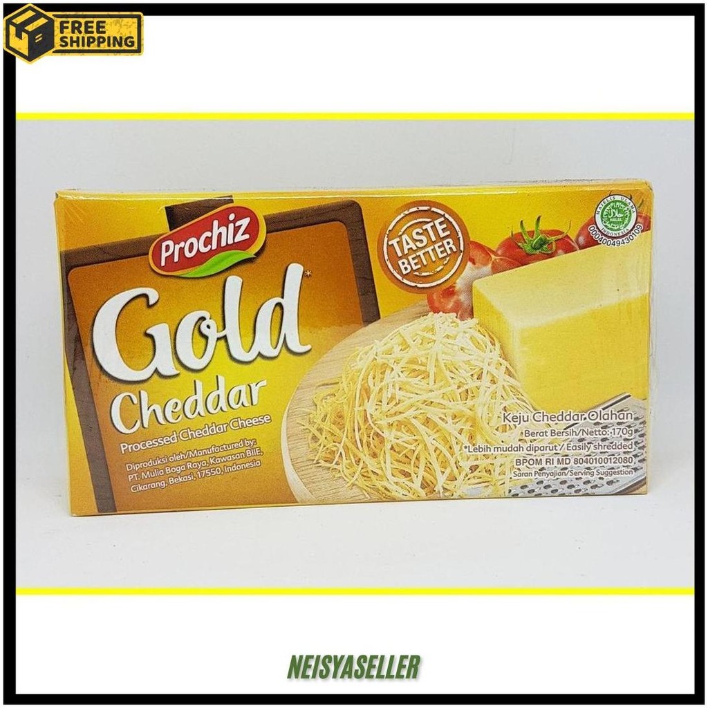 

Keju Prochiz Gold Cheddar 170 Gr Terlaris