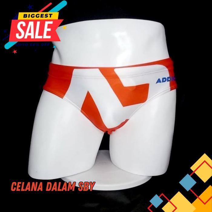 PANT CELANA RENANG ADDICTED MEN SWIMWEAR SWIM PANT CELANA RENANG PRIA ORANGE ADSO BEST PRODUK