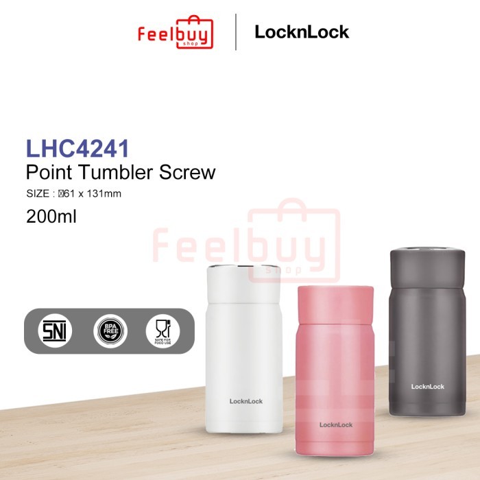 Locknlock Exclusive Point Screw Tumbler 200ml - LHC4241