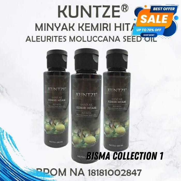 KUNTZE MINYAK KEMIRI HITAM ORIGINAL BPOM 100ML - MINYAK KEMIRI KUNTZE BY BISMACOLLECTION1 