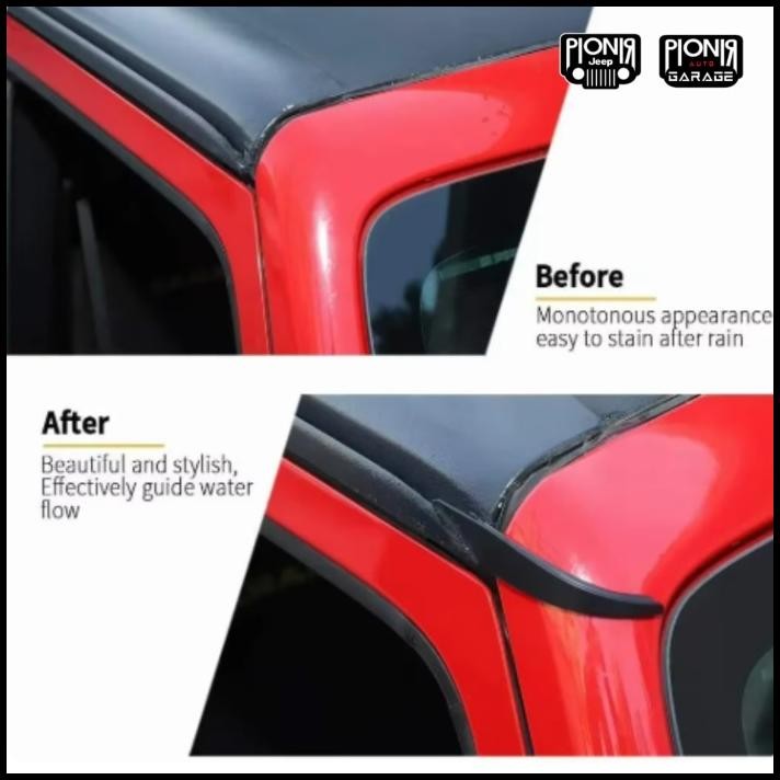 TERMURAH HARDTOP RAIN GUTTER LONG TYPE JEEP WRANGLER RUBICON JK TALANG AIR HARDTOP JEEP WRANGLER RUB