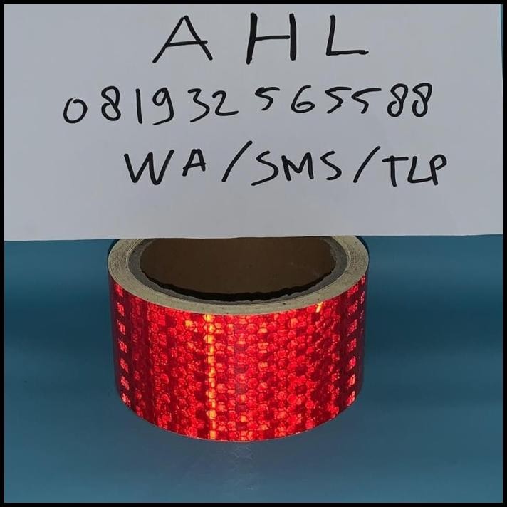 

GRATIS ONGKIR STIKER REFLEKTOR KIR 5 METER MERAH / STICKER REFLECTOR KIR 5M MERAH !!!!!