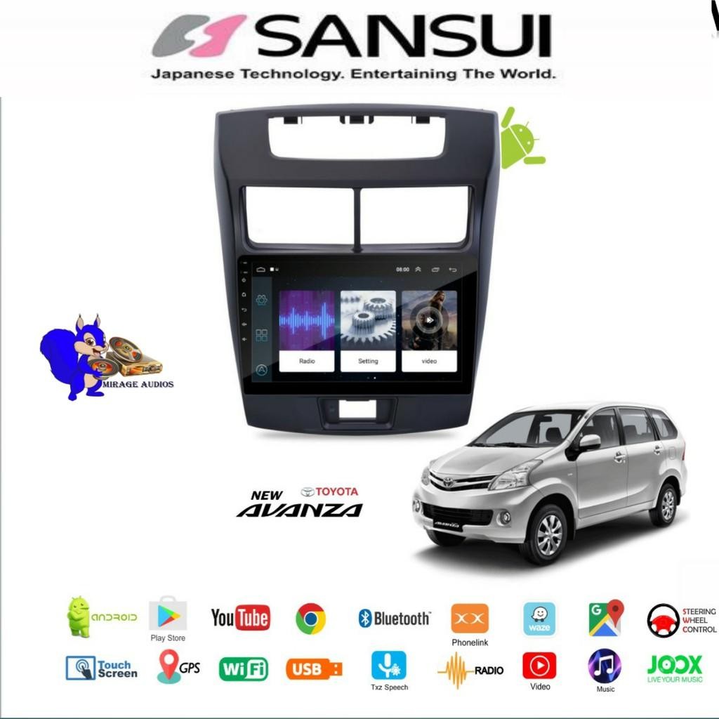 Head Unit Android Sansui 9 Inch For New Avanza-Xenia 2012-2018
