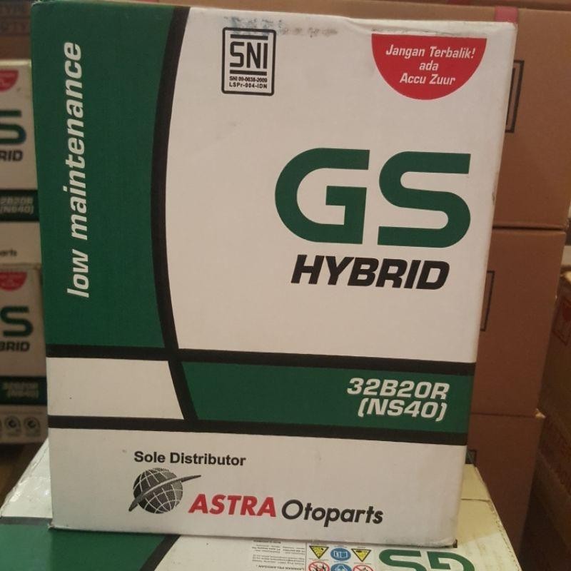 Aki Basah Mobil Avanza, Xenia, Rush, Terios Gs Hybrid Ns40 Astra Original