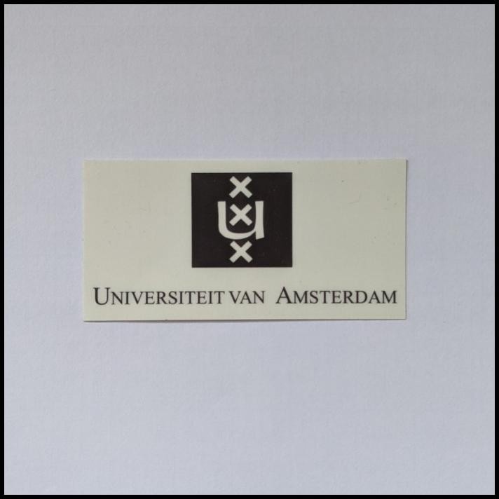 

TERBARU STICKER KAMPUS UNIVERSITEIT VAN AMSTERDAM UNIVERSITY OF AMSTERDAM !!!!