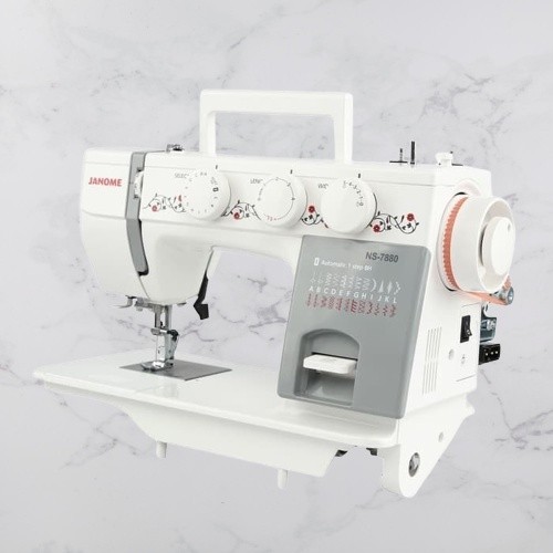 JANOME NS 7880 MESIN JAHIT SEMI PORTABLE LUBANG KANCING