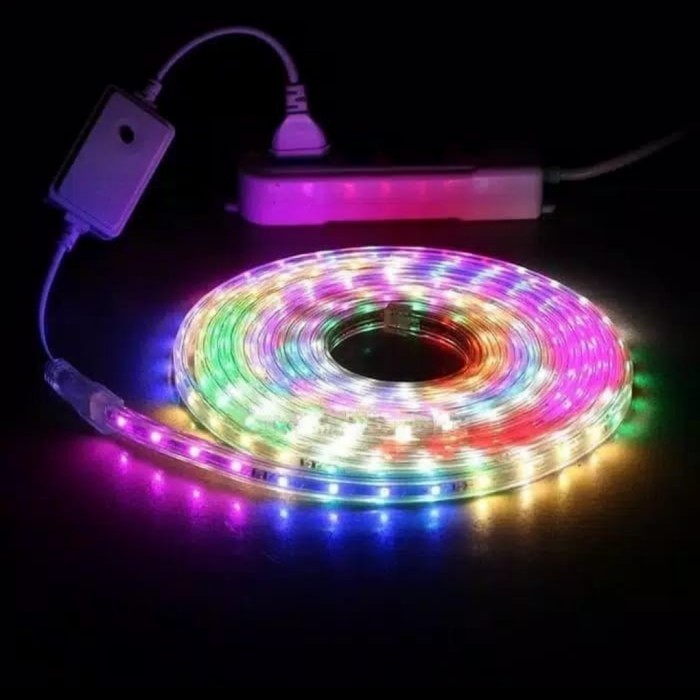 LAMPU LED SELANG HIAS KELAP KELIP TAHAN AIR 10METER - RAINBOW