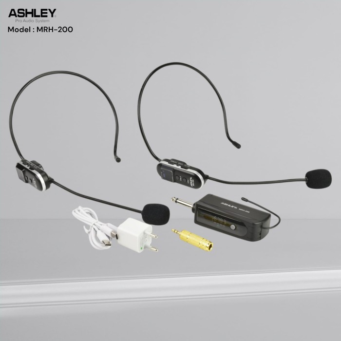Hilmawanmall - Mic Wireless Ashley Mrh 200 - Mrc 200 - Mrh100 - Mrc100 Headset - Jepit Original