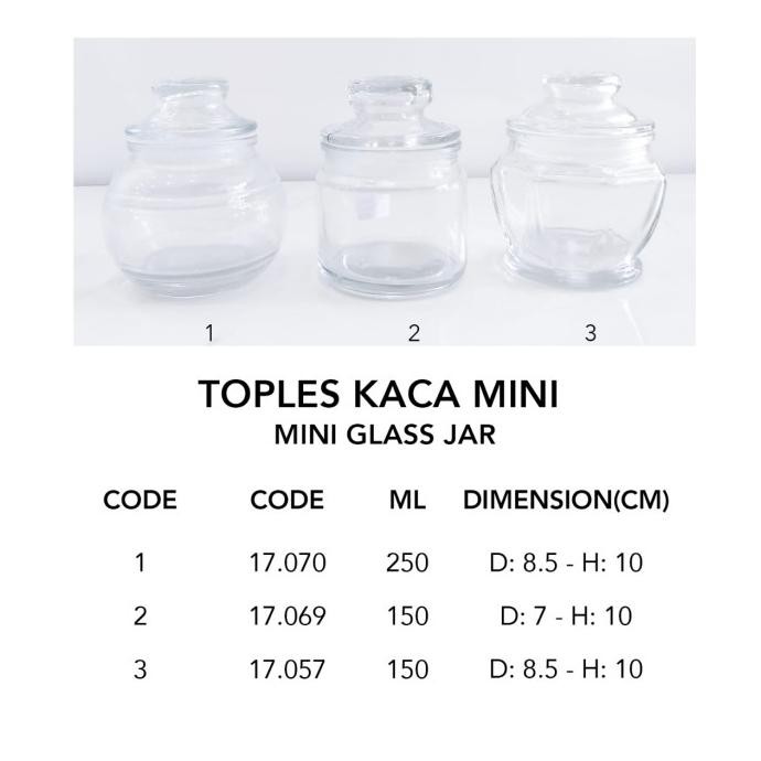 @@@@] TOPLES KACA MINI / MINI GLASS JAR
