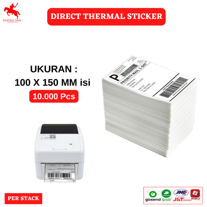 

Thermal Direct Label/Kertas Label Stiker Blueprint 10.000Pcs - STACK