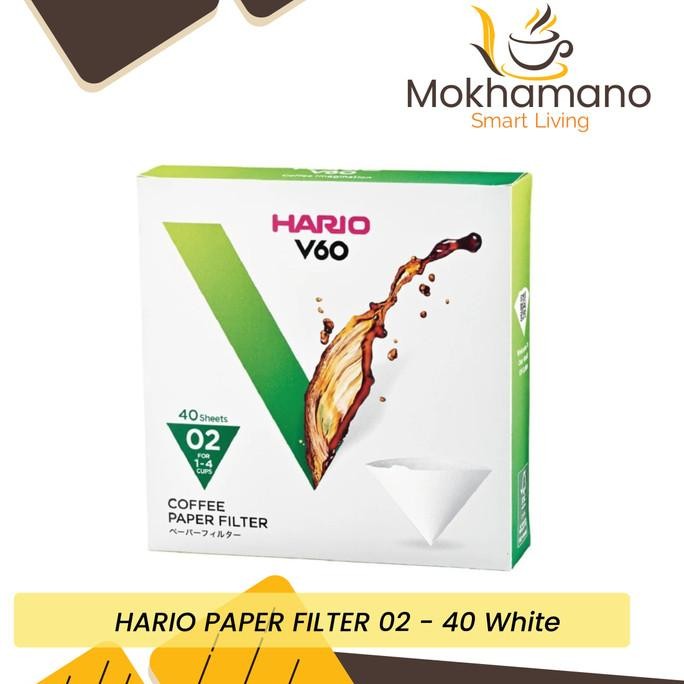 

sale! hario v60 coffee paper filter / kertas filter kopi vcf-02-40w