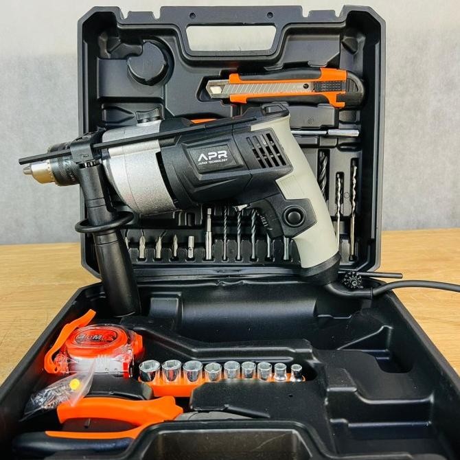 ~~~] Bor Listrik 13mm Fullset bor tembok beton besi kayu jld 8013