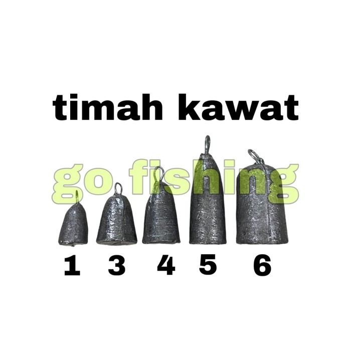Joran Pancing Timah Kawat / Timbel / Pemberat / Tin Pancing Kawat Per 1 Kg