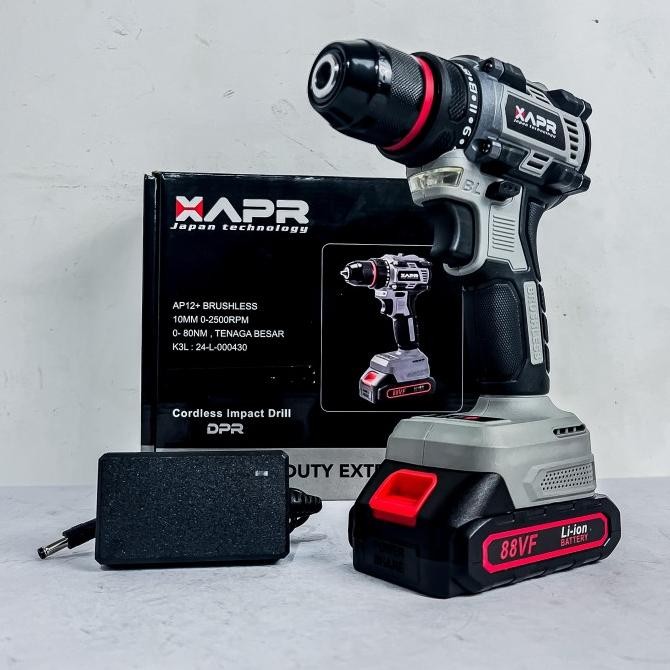 ] Mesin Bor Cordles Baterai 12v HYUGA 10mm Technogy Japan