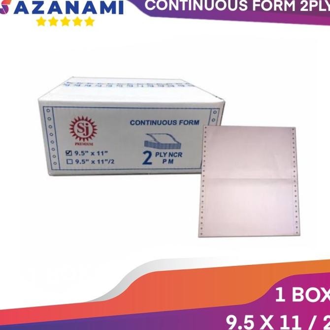 

sale! 2 ply continuous form 9.5 x 11/2 kertas komputer kertas lubang 2ply