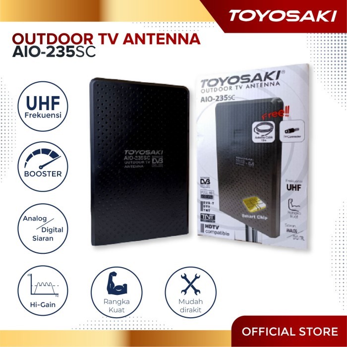 TOYOSAKI ANTENA TV OUTDOOR DIGITAL AIO-235 SC / AIO 235 SC