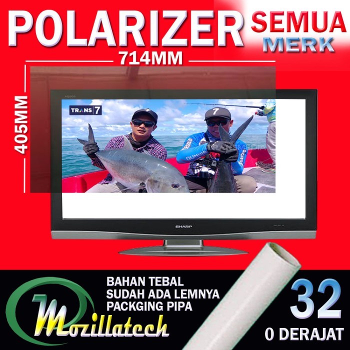 POLARIZER TV LCD SHARP AQUOS SAMSUNG TOSHIBA REGZA POLYTRON 32 IN INCH