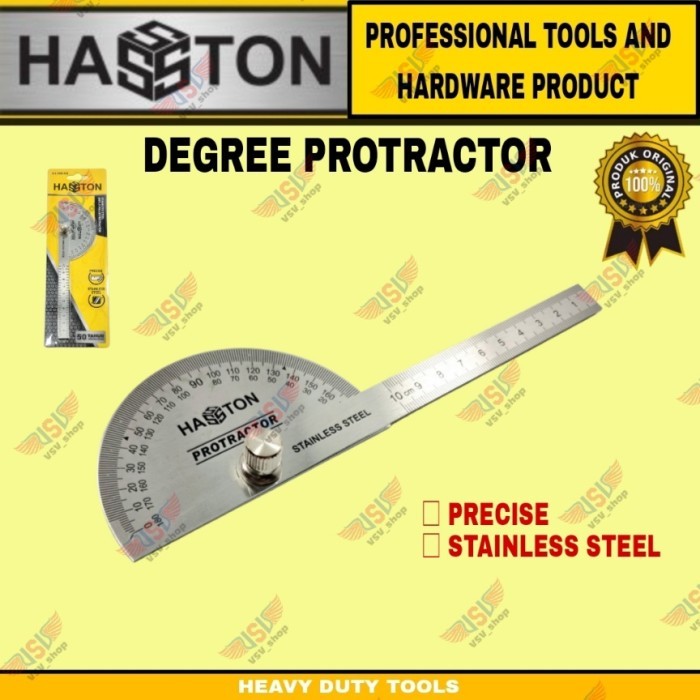 

Hasston PROHEX Busur derajat / degree protractor / penggaris busur