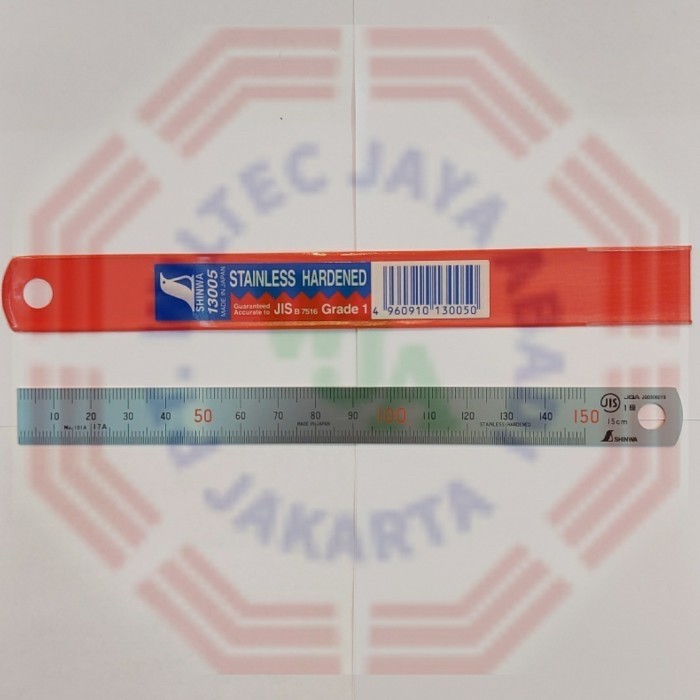 

Shinwa - Mistar / Penggaris Stainless SUS 150mm / 15cm (Japan)