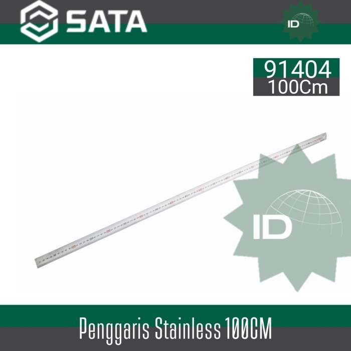 

HOT SALE! Penggaris Besi 1000 mm Steel Rules 100 cm 91404 Sata