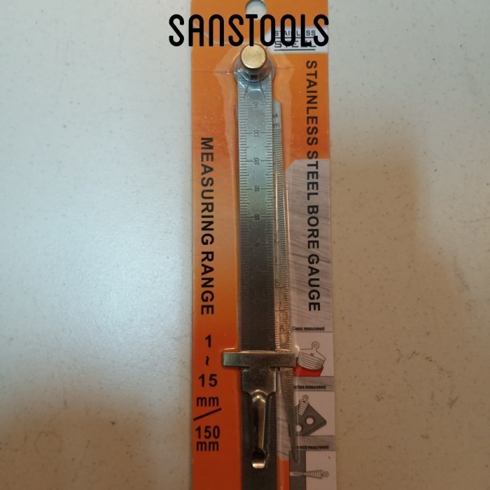 

TERBARU! Tapper gauge + mistar 15cm 150mm penggaris lancip murah model SK700S