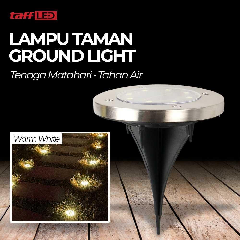 Lampu Taman Hias Tanam Ground Light Solar Waterproof 8 LED CL-022 Lampu Sorot Tenaga Lep Gantung Tam