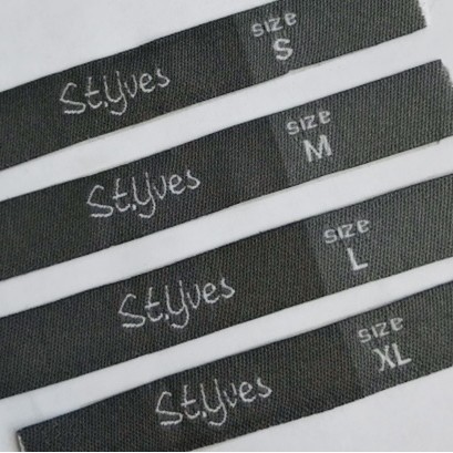 

Woven label dgn size ( S M L XL) dll