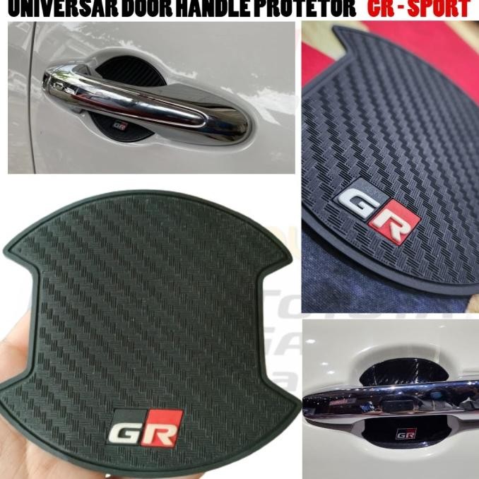 Outer Door Handle Protector Carbon Mobil Avanza Rush Fortuner GR Sport
