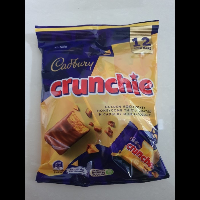 

Cadbury Crunchie Chocolate Australia Original Isi 12 Mini Bars