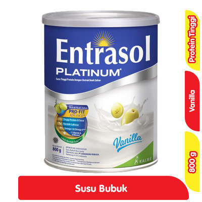 

Entrasol Platinum Susu Bubuk Nutrisi Dewasa Vanila 800 g