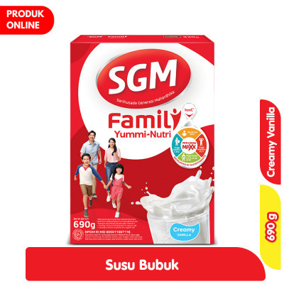 

SGM Family Yummi Nutri Susu Bubuk Keluarga Vanila / Cokelat Creamy